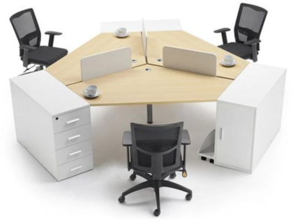 3 Person Workstation | Buy the Best Office Furniture in Pakistan at the Best Prices | office furniture near me | furniture near me