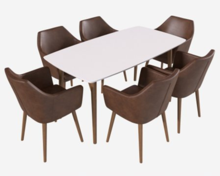 Dining Set Nagano Table 6 Chairs | Buy the Best Office Furniture in Pakistan at the Best Prices | office furniture near me | furniture near me