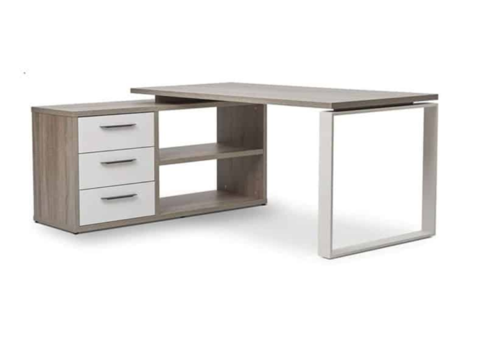 Sleek L Shape Desk | Office Furniture | Furniture near me | Furniture Store near me | Furniture market near me | office furniture near me