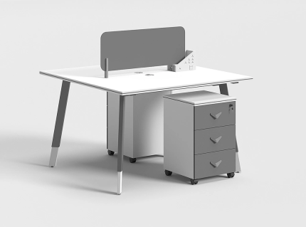 2 Seats Workstation Desk with Drawer | Furniture near me | Furniture Store near me | Furniture market near me | office furniture near me