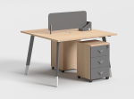 2 Seats Workstation Desk with Drawer | Furniture near me | Furniture Store near me | Furniture market near me | office furniture near me