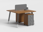 2 Seats Workstation Desk with Drawer | Furniture near me | Furniture Store near me | Furniture market near me | office furniture near me