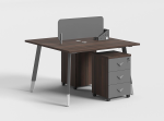 2 Seats Workstation Desk with Drawer | Furniture near me | Furniture Store near me | Furniture market near me | office furniture near me