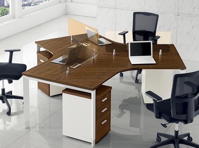 3 Person Office Workstation Table Cubicle | Furniture near me | Furniture Store near me | Furniture market near me | office furniture near me