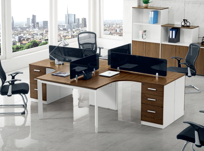 3 Person Office Workstation Table Cubicle | Furniture near me | Furniture Store near me | Furniture market near me | office furniture near me