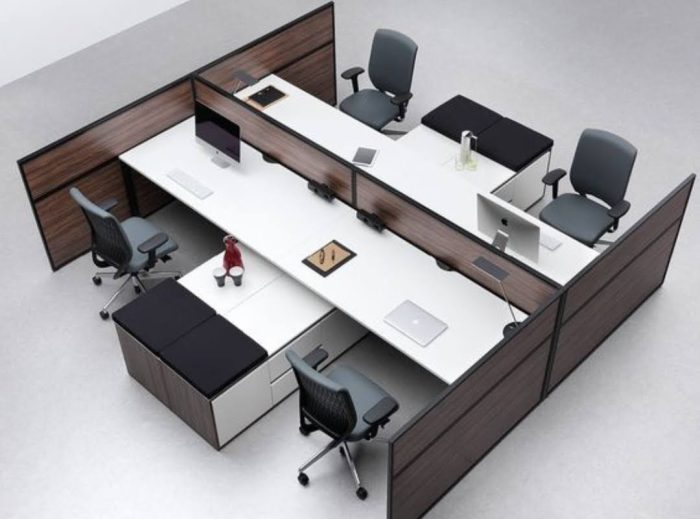 4 Person Office Workstations | Furniture near me | Furniture Store near me | Furniture market near me | office furniture near me