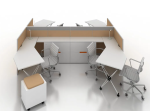 Desk for Office with 4 Person | Furniture near me | Furniture Store near me | Furniture market near me | office furniture near me