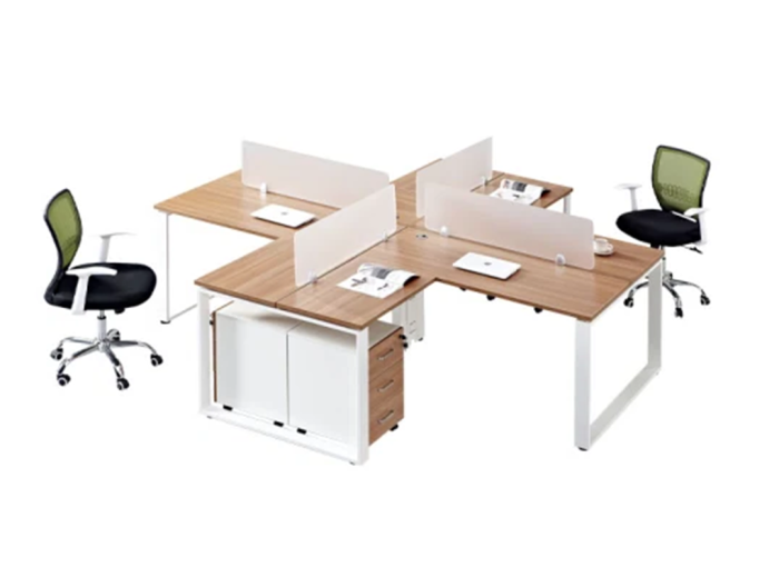 Iron Frame Modern MDF Office Workstation | Furniture near me | Furniture Store near me | Furniture market near me | office furniture near me