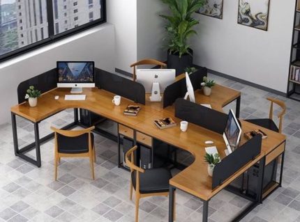 Modern Workstation For 4 Person | Furniture near me | Furniture Store near me | Furniture market near me | office furniture near me