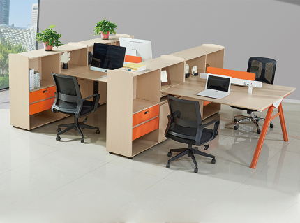 Wooden Office Computer Partition for Four Person | Furniture near me | Furniture Store near me | Furniture market near me | office furniture near me