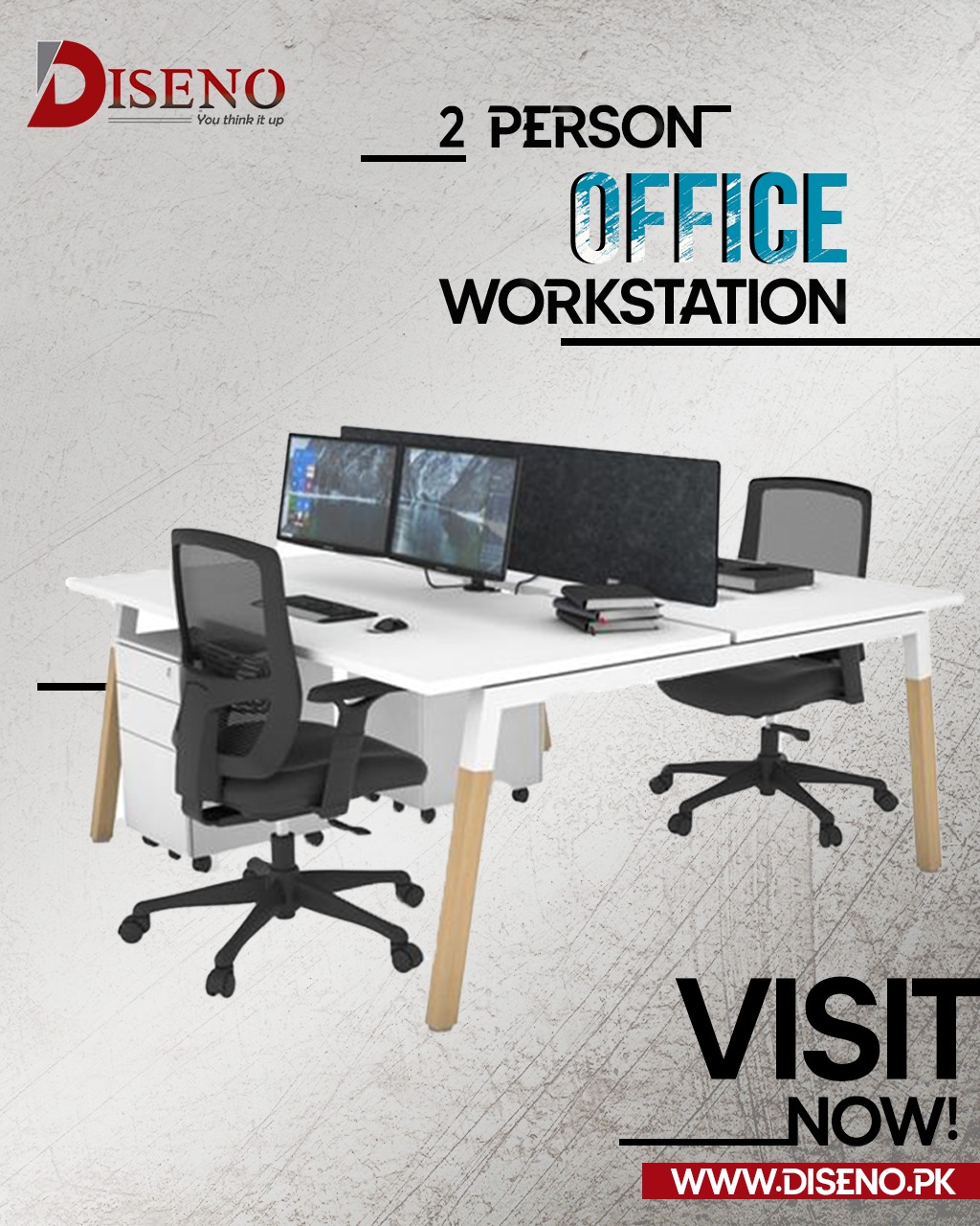 2 Person Office Workstations | Office Furniture | Furniture near me | Furniture Store near me | Furniture market near me | office furniture near me