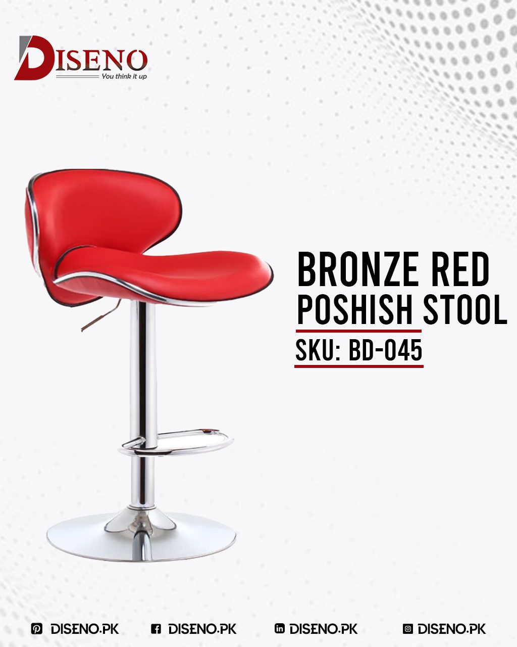 Bronze Black Poshish Stool | Office Furniture | Furniture near me | Furniture Store near me | Furniture market near me | office furniture near me