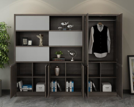 MDF Wooden 6 Doors Office File Cabinet Bookshelf | Office Furniture | Furniture near me | Furniture Store near me | Furniture market near me | office furniture near me