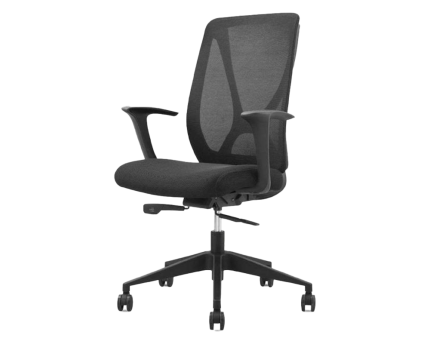 Leo-Black Staff Chair | Office Furniture | Furniture near me | Furniture Store near me | Furniture market near me | office furniture near me