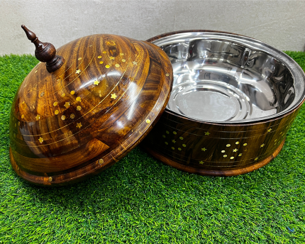 Hand-made wooden Hotpot | home accessories online | home accessories store