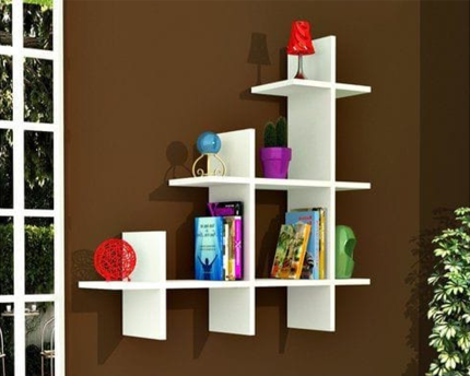 Home Wall Mounted Multipurpose Decorative Floating Spine Shape Shelve | home wall art near me | | home accessories online | cheap home decor items online | decoration piece for home | decoration piece for wall | daraz wall decor | wall decoration piece