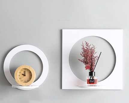 Round and square Wall Floating Shelves | home accessories online | cheap home decor items online | decoration piece for home | decoration piece for wall | daraz wall decor | wall decoration piece