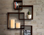 Set Of 4 Cube Intersecting Shelves | home wall art near me | | home accessories online | cheap home decor items online | decoration piece for home | decoration piece for wall | daraz wall decor | wall decoration piece