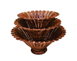 Set of 3 Wooden Fruit Baskets | kitchen utensils online pakistan | kitchen accessories in lahore