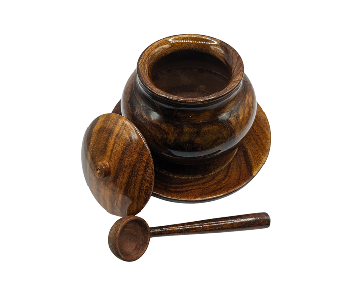 Sugar pot Wooden | kitchen utensils online pakistan | kitchen accessories in lahore